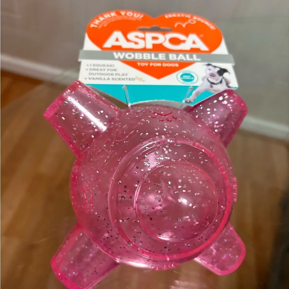 - ASPCA Wobble Ball Wabble Ball Crazy Erratic Bounce Vanilla Scented